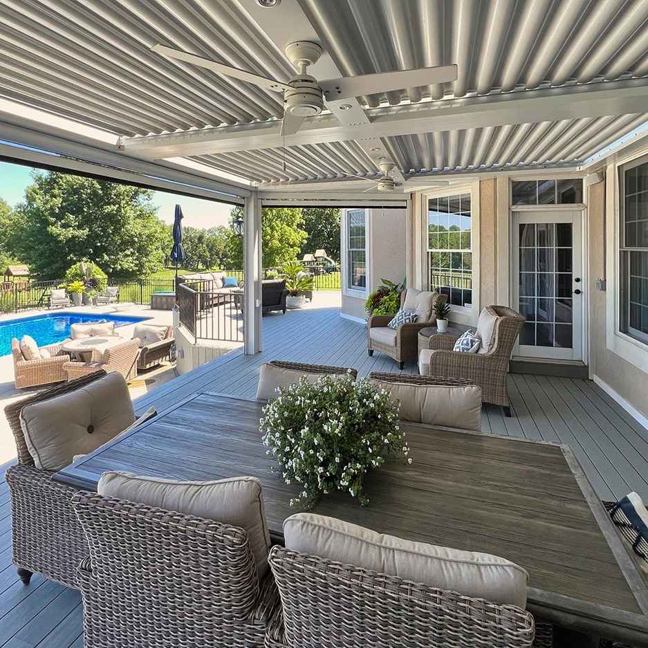 louvered roofs for home
