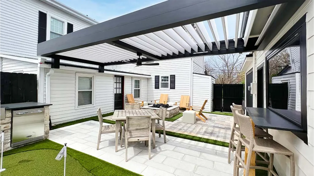 Louvered Motorized Pergola Louisville Kentucky