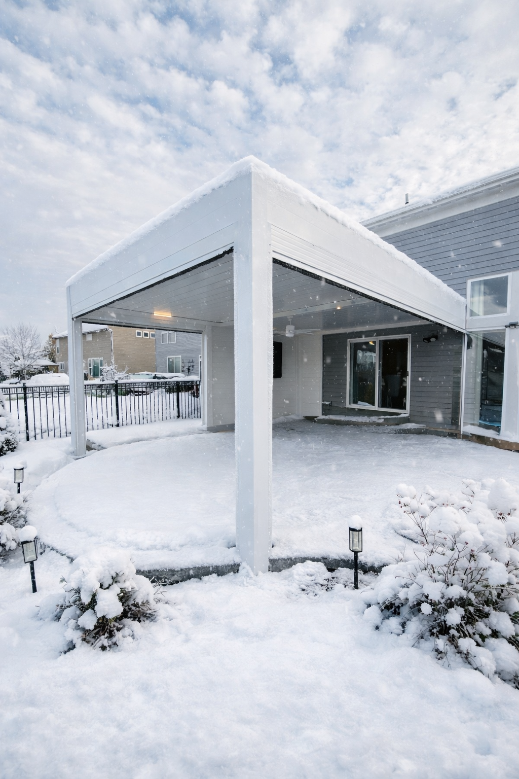 Snow Covered Pergola